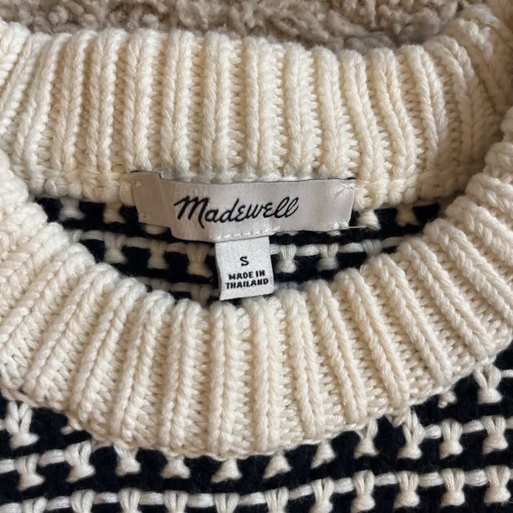 Textured-Stitch Crewneck Sweater in 100% Cotton, Madewell brand - Picture 2 of 4